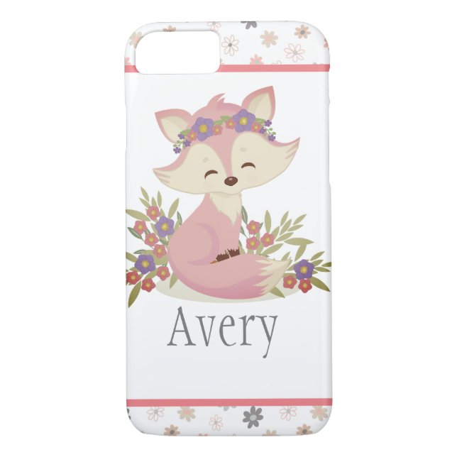 Funda De Case-Mate Para iPhone Sweet Boho Fox personalizado (Reverso)