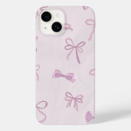 Funda Para iPhone 14 De Case-Mate Sweet Pink Bow Delight