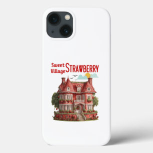 Funda Para iPhone 13 Sweet Strawberry Village