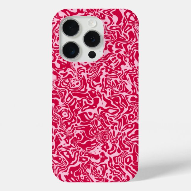 Funda De Case-Mate Para iPhone Swirl De Resumen Rosa (Reverso )
