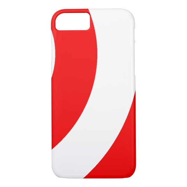 Funda De Case-Mate Para iPhone Swirls Rojo y Blanco (Reverso)