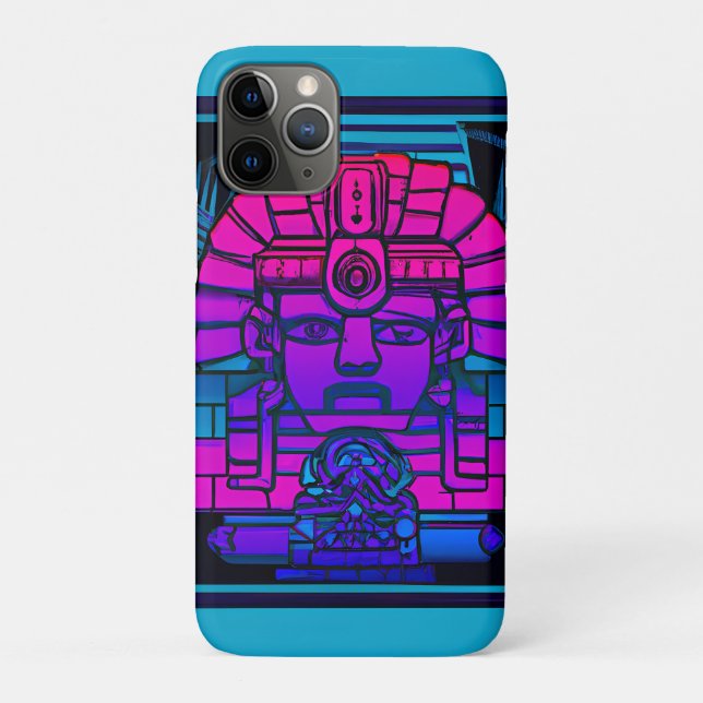 Funda De Case-Mate Para iPhone Synthwave Pharaoh (Reverso)