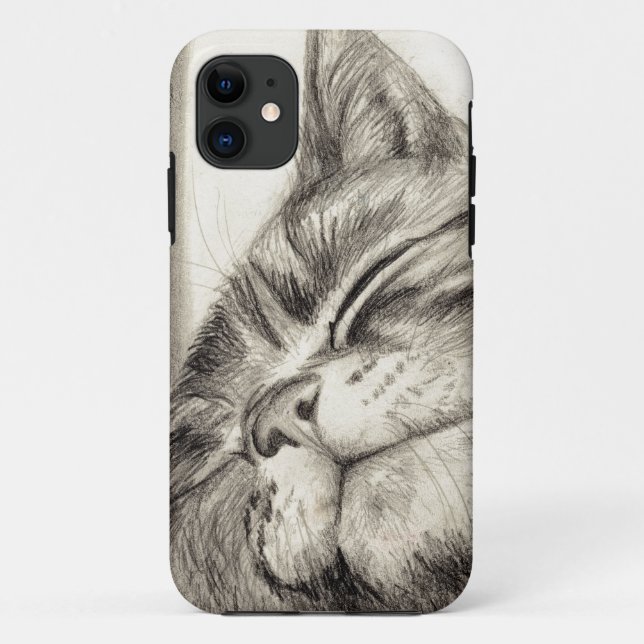 Funda De Case-Mate Para iPhone tabby cat garabateando iPhone 5 funda (Reverso)