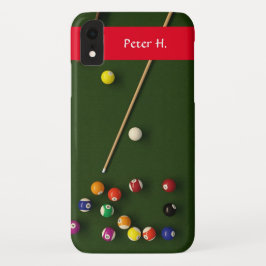 Funda Para iPhone XR Tabla de Billar Editable