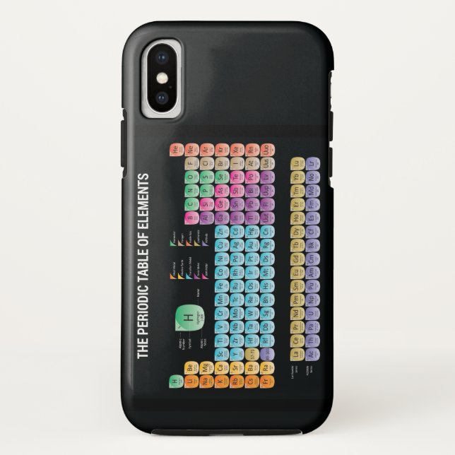 Funda De Case-Mate Para iPhone Tabla periódica de elementos (Reverso)