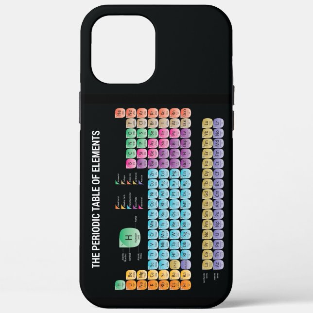 Funda De Case-Mate Para iPhone Tabla periódica de elementos (Reverso )