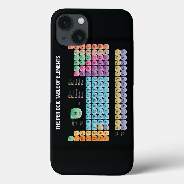 Funda De Case-Mate Para iPhone Tabla periódica de elementos (Reverso)