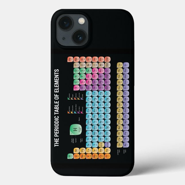 Funda De Case-Mate Para iPhone Tabla periódica de elementos (Reverso)