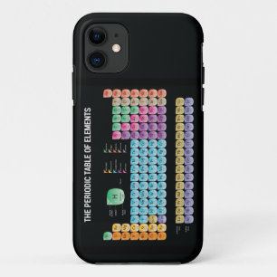 Funda Para iPhone 11 Tabla periódica de elementos arrojar almohada