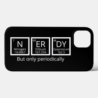 Funda Para iPhone 13 Tabla Periódica De Humor Nerdy Pero Sólo Periódica
