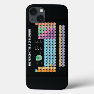 Funda Para iPhone 13 tabla periódica de los elementos