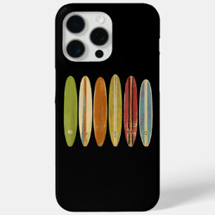 Funda Para iPhone 15 Pro Max Tablas de surf Longboard estilo retro vintage