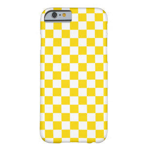 Funda Barely There Para iPhone 6 Tablero de damas amarillo