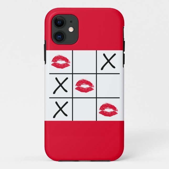 Funda De Case-Mate Para iPhone Tac Tac Tac Toe (Reverso)