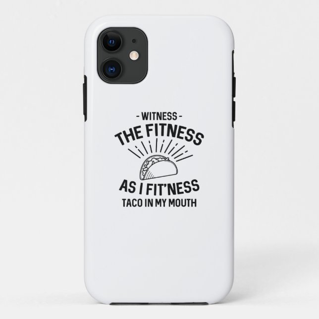 Funda De Case-Mate Para iPhone Taco de fitness (Reverso)