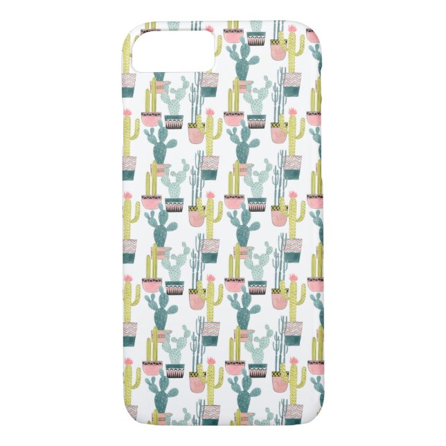 Funda De Case-Mate Para iPhone Taco sobre el amor | Patrón de cactus (Reverso)