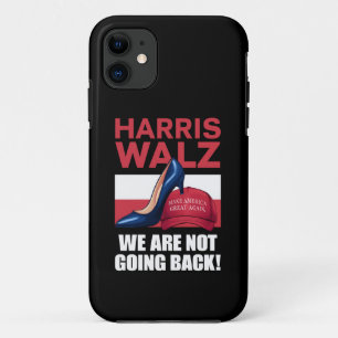 Funda Para iPhone 11 Tacones de Kamala Harris pisando sombrero rojo MAG