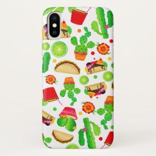 Funda Para iPhone X Tacos Fiesta Martes de Tacos Diversión Colorida Co