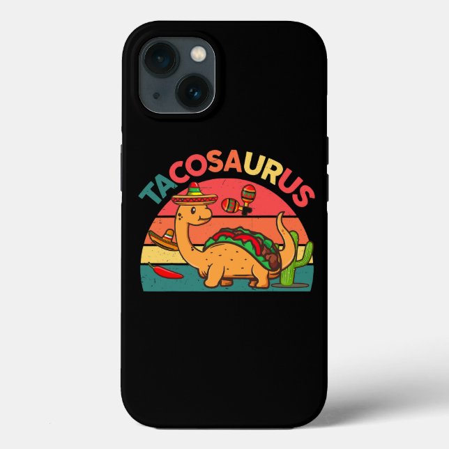 Funda De Case-Mate Para iPhone Tacosaurus TrexShirt Niños pequeños niños pequeños (Reverso )