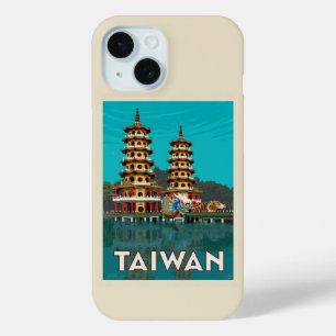 Funda Para iPhone 15 Taiwán   Pagodas Dragón Y Tigre