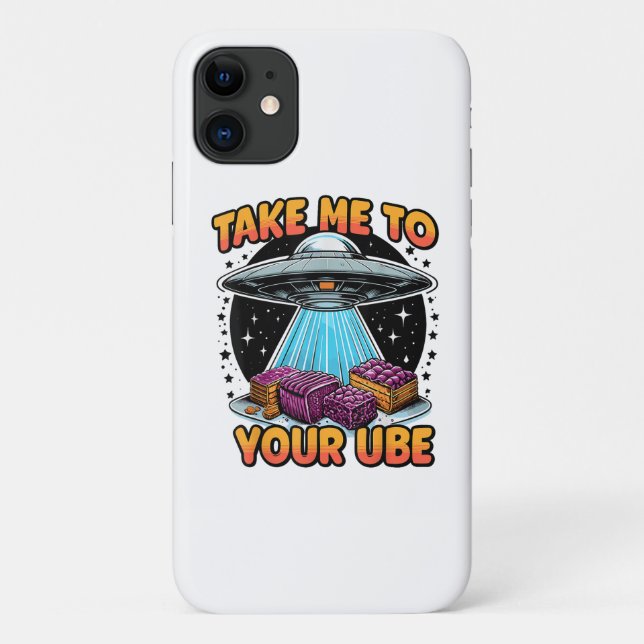Funda De Case-Mate Para iPhone Take Me to Your Ube  (Reverso)