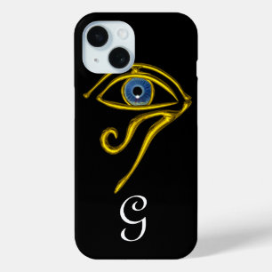 title_seo2 TALISMAN AZUL / HORUS OJO MONOGRAM Negro
