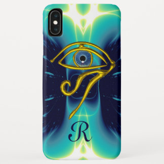 Funda Para iPhone XS Max TALISMAN AZUL MONOGRAM Verde azulado, blanco turqu