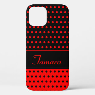 Funda Para iPhone 12 Tamara - Plantilla De Nombre Personalizado, Puntos