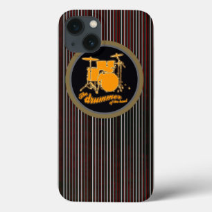 Funda Para iPhone 13 tambor amarillo rayado