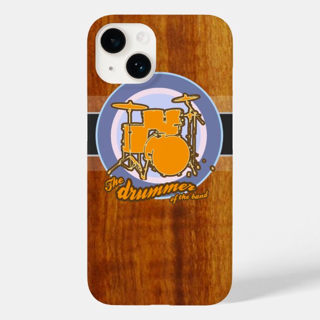 Funda De Case-Mate Para iPhone tambor de la banda (Reverso )