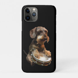 Funda Para iPhone 11 Pro Tambores de juego de Wirehair Dachshund