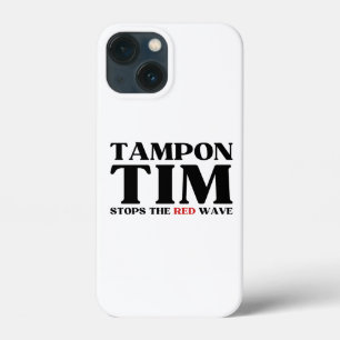 Funda Para iPhone 13 Mini Tampon Tim Detendrá La Ola Roja-Tim Walz 2024
