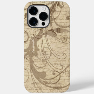 Funda Para iPhone 14 Pro Max De Case-Mate Tan Beige Earth Tones Vintage escribiendo un iPhon