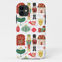 Funda Para iPhone 11 Tan bella, tradicional Nutcracker Watercolor Rojo