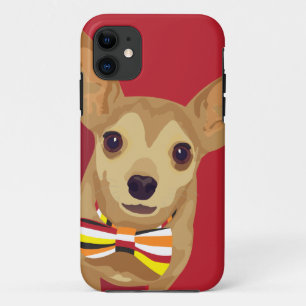 title_seo2 Tan Chihuahua con corbata de arco en un corazón ro