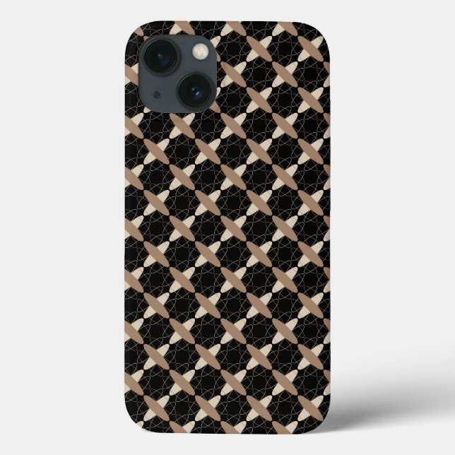 Funda De Case-Mate Para iPhone Tan en negro (Reverso)