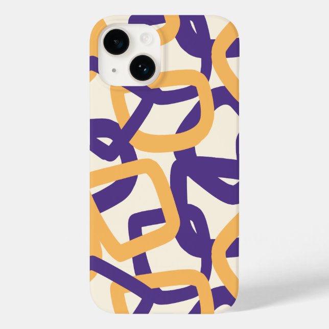 Funda De Case-Mate Para iPhone Tangle Cuadrado Pop Moderno (Reverso )