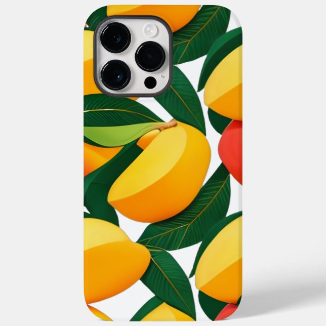 Funda De Case-Mate Para iPhone Tango de mango tropical (Reverso )