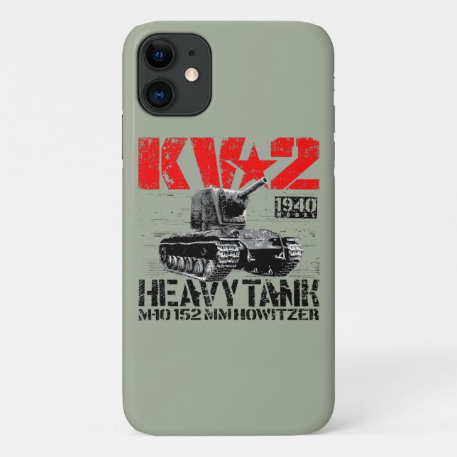 Funda De Case-Mate Para iPhone Tanque pesado de la Unión Soviética KV-2 (Reverso)