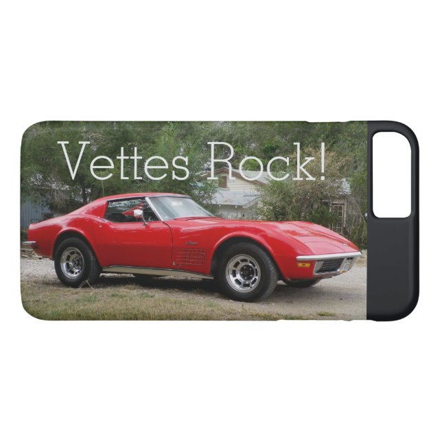 Funda De Case-Mate Para iPhone Tapa del teléfono Stingray, Corvette, 1972 (Reverso (horizontal))