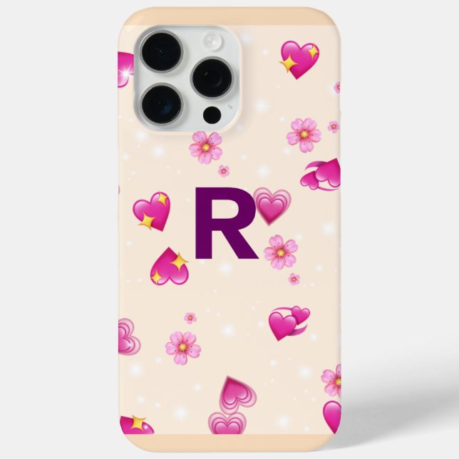 Funda De Case-Mate Para iPhone Tapa elegante del teléfono con diseño negrita "R" (Reverso )