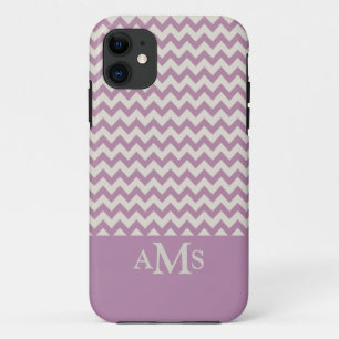 Funda Para iPhone 11 Tapa violeta 3 monograma