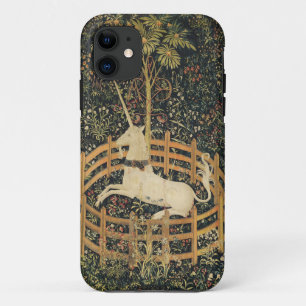 Funda Para iPhone 11 Tapices unicornios Captividad Tapiz Medieval