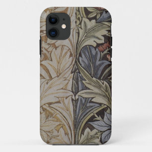 Funda Para iPhone 11 Tapiz Botánico Clásico de Campanilla Azul de Willi