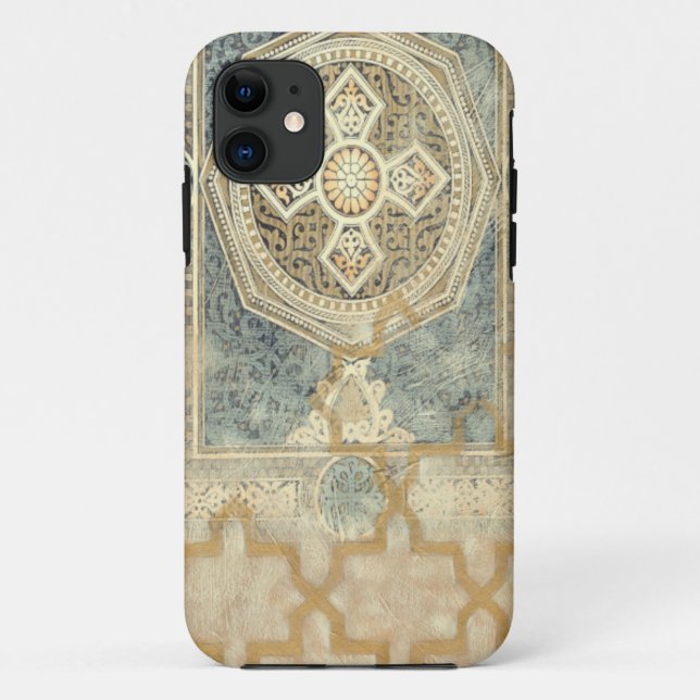 Funda De Case-Mate Para iPhone Tapiz ornamental con diseño geométrico orgánico (Reverso)