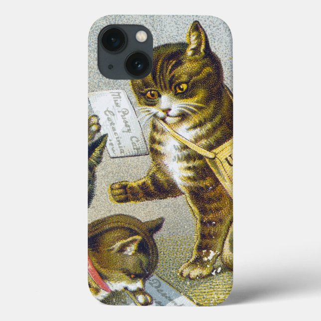 Funda De Case-Mate Para iPhone Tarjeta comercial del hilo, 1880 (Reverso)