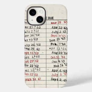 Funda Para iPhone 14 De Case-Mate Tarjeta de biblioteca de vintage