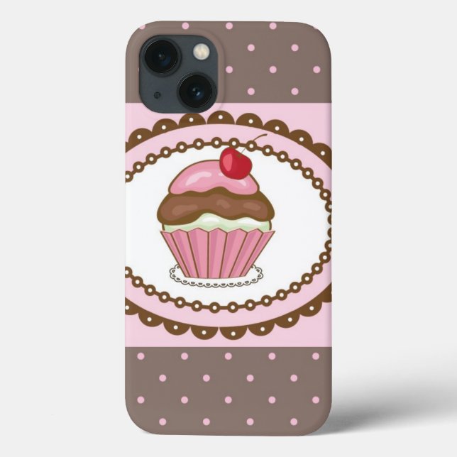 Funda De Case-Mate Para iPhone Tarjeta de cumpleaños con bizcocho (Reverso)