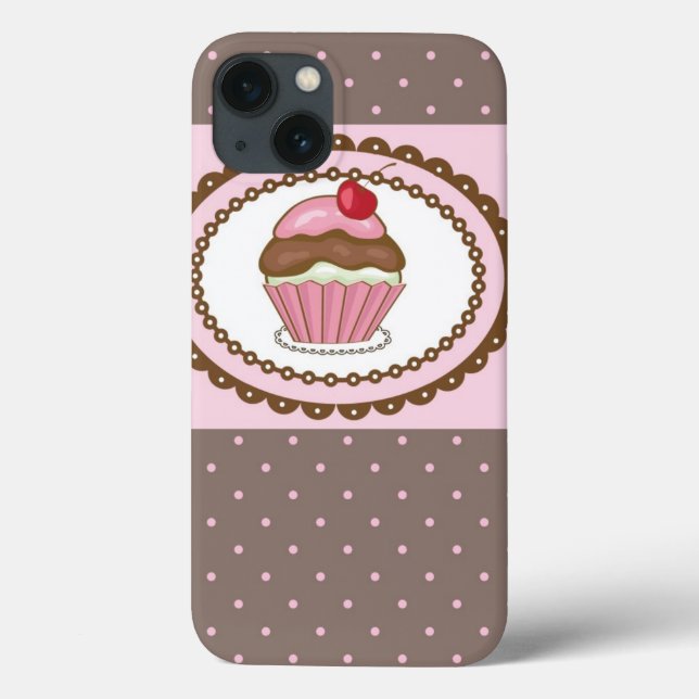 Funda De Case-Mate Para iPhone Tarjeta de cumpleaños con bizcocho (Reverso)