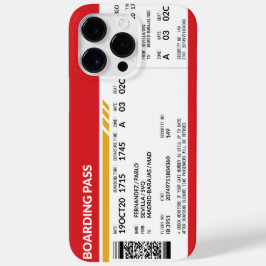 Funda Para iPhone 14 Pro Max De Case-Mate Tarjeta de embarque - Rojo